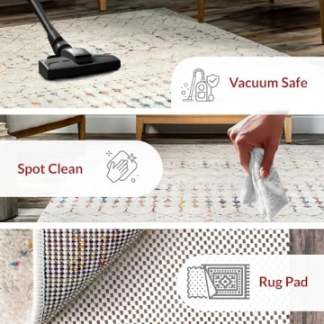 nuLOOM 8x10 Moroccan Blythe Area Rug - Durable & Stylish