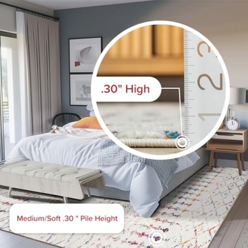 nuLOOM 8x10 Moroccan Blythe Area Rug - Durable & Stylish