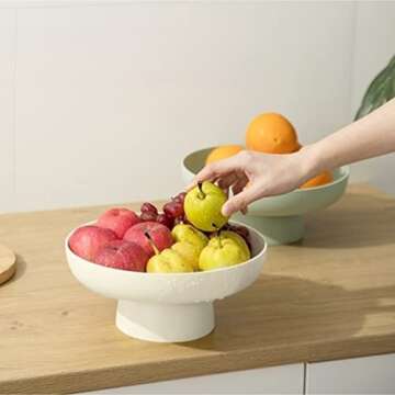 onefitow Fruit bowl Fruit Basket for Kitchen Countertop Kitchen Storage Baskets Stand Organization, ...