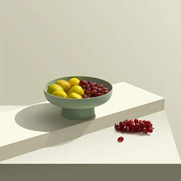 onefitow Fruit bowl Fruit Basket for Kitchen Countertop Kitchen Storage Baskets Stand Organization, Decor Centerpiece for Kitchen Counter or Dining Room Tables, White