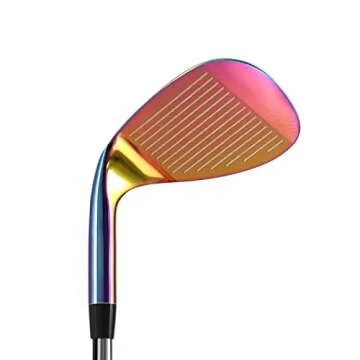 Lazrus Golf | Premium Quality Forged RH 52, 56, 60 Degree Golf Wedge Set for Exceptional Performance, Micro Milled Face Golf Wedges for Enhanced Spin | Mens Club (Rainbow, Rainbow 3 Wedges (52,56,60))