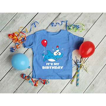 Shark Birthday Shirt for Kids 1st 2nd Birthday Outfit