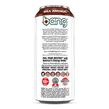 Bang Energy Georgia Peach Sweet Tea, Sugar-Free Energy Drink, 16 Ounces (Pack of 12)