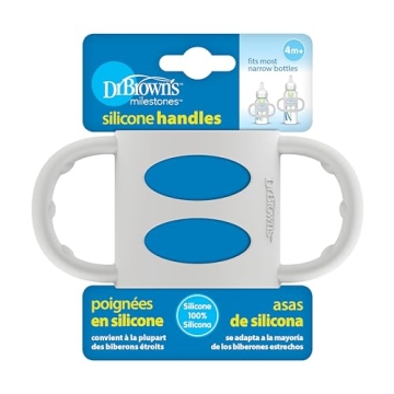 Dr. Brown's Silicone Baby Bottle Handles for Easy Gripping