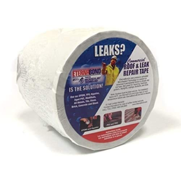 EternaBond H.B. Fuller RoofSeal White 6" x10' MicroSealant UV Stable Seam Repair Tape | 35 mil Total...