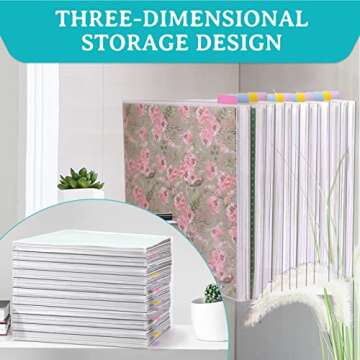 Caydo 42 Pieces Scrapbook Paper Storage Organizer