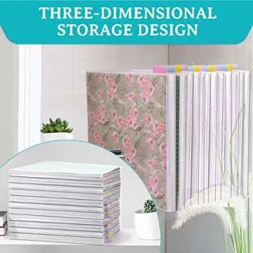 Caydo 42 Pieces Scrapbook Paper Storage Organizer