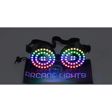 Shop Arcane Lights Rezz LED Goggles - 20 Animations, 30 Colors