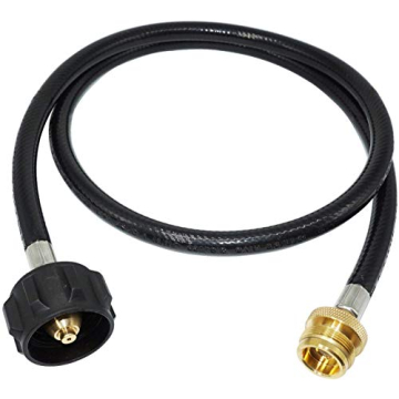 DozyAnt 4 Feet Propane Adapter Hose 1 lb to 20 lb Converter Replacement for QCC1/Type1 Tank Connects...
