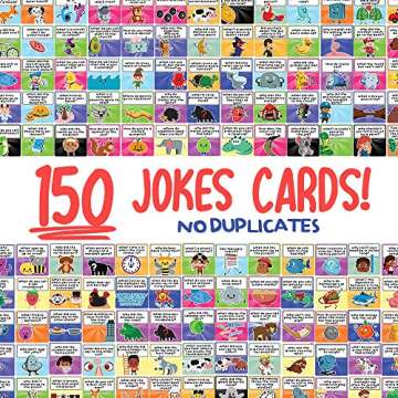150 Joke Cards for Kids - Lunchbox Notes - Inspirational Motivational Cards for Children - Jokes and...