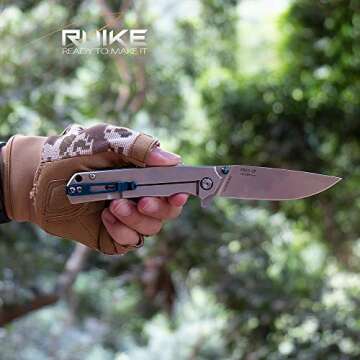 Ruike Pocket Knife Folding EDC Tactical Tool for Men
