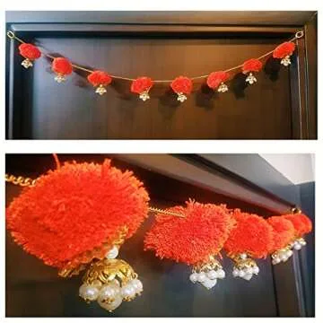 DECORATIVE BUCKETS Bandhanwar|Torans for Diwali Decorations|toran for Door|Handmade Indian Door Hang...