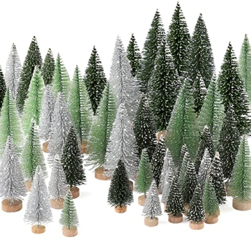Mini Christmas Trees Set for Holiday Decor & Crafts