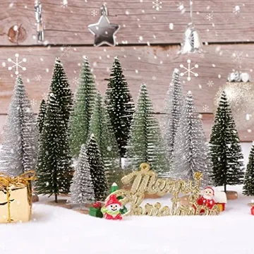 Mini Christmas Trees Set for Holiday Decor & Crafts