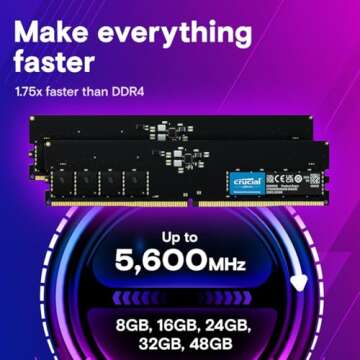 Crucial 16GB DDR5 4800MHz RAM for High Performance