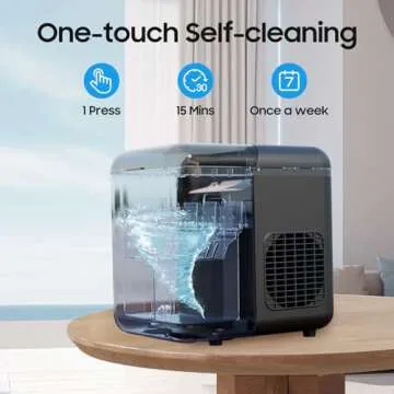 CSIHOP Portable Ice Maker with App Control and Fast Ice Production