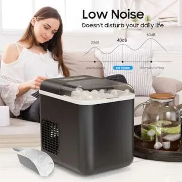 CSIHOP Portable Ice Maker with App Control and Fast Ice Production