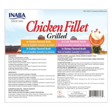 INABA Premium Grilled Chicken Cat Treats Variety Pack