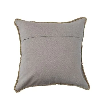 Creative Co-Op Cotton Throw Pillow Cover Embroidered Multicolor