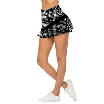 Stylish Ekouaer Pleated Golf Skirt for Active Women