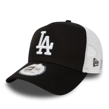 New Era Men's Clean Trucker Los Angeles Dodgers Hat - Black, One Size