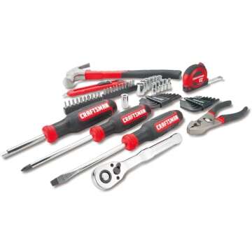 CRAFTSMAN 57 Piece Mechanics Tool Set/Home Tool Set (CMMT99447)