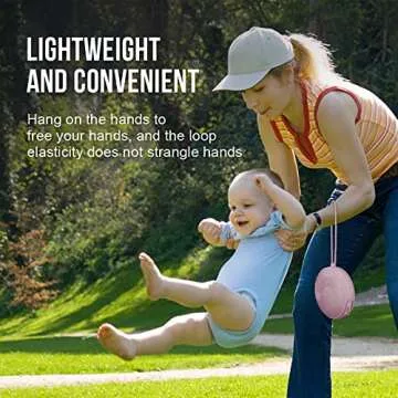 Smlpuame Pacifier Holder Case,BPA Free Portable Pacifier Storage Container,Silicone Baby Pacifier Cover Pouch for Diaper Bag Stroller,Travel Outdoor Activities,Easy to Clean(Pink)