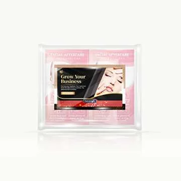 Havongki - 100 Pack - 2 x 3.5" Premium Facial Aftercare Instructions Cards Care PMU Supplies for Professional Esthetician - FA02A100_N