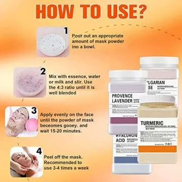 POZTL Jelly Mask Powder for Facials, Turmemic Anti-Wrinkel Remove Acne Jelly Face Mask, Professional Peel Off Hydro Face Mask Powder for Fight Fine Lines, Uneven Skin Tone,DIY SPA 23 FLOZ