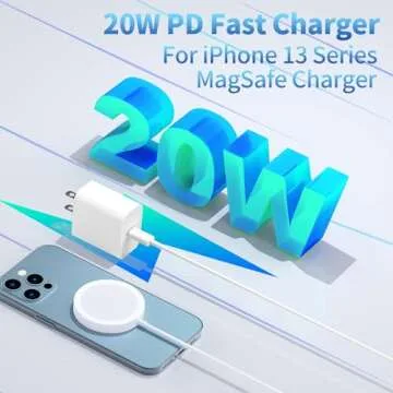 【MFi Certified】iPhone 14 Charger Fast Charging, Rombica 2Pack 20W PD USB-C Power Wall Charger Adapter with 6FT Type-C to Lightning Cable Compatible for iPhone 14 Pro 14 Pro Max 13 12 11 XS XR X 8 iPad