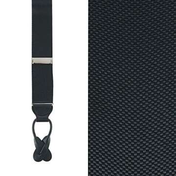 Trafalgar Hudson Nylon Button End Braces - Versatile Style & Comfort