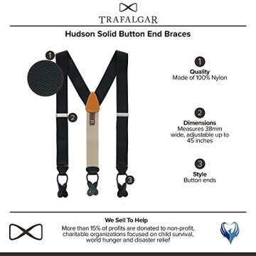 Trafalgar Hudson Nylon Braces for Every Occasion