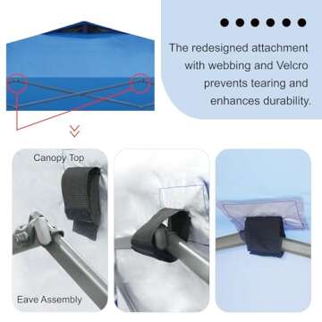 CROWN SHADES Adjustable Height on The Fly, 10x10 Pop Up Canopy - Beach Tent with One Push Setup - Easy Outdoor Sun Shade for Events, Parties, Camping - Outside Shade with STO-N-Go Bag, Grey