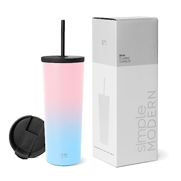 Simple Modern Insulated Tumbler 24oz for Hot and Cold Drinks