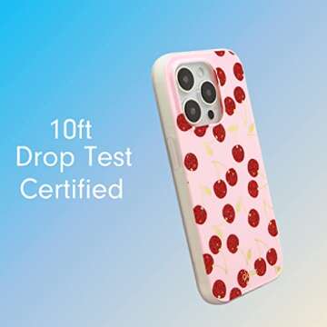 Sonix Glitter Case for iPhone 14 Pro Max | Stylish Cherry Delight Design | Eco-Friendly Protection
