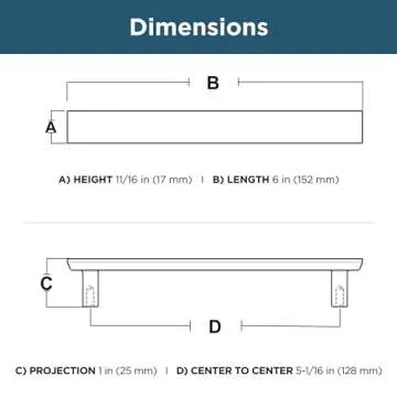 Franklin Brass Simple Chamfered (10-Pack) Cabinet Handles 5-1/16' Hole Center Matte Black Kitchen Drawer Pulls Dresser, Furniture Hardware P40846K-FB-C