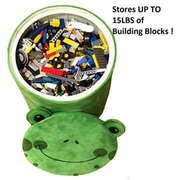 Storl Organizer Storage Stool for Kids - Fun & Functional