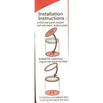 Storl Organizer Storage Stool for Kids - Fun & Functional