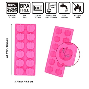 Thanksgiving Silicone Pumpkin Molds for Baking and Crafting