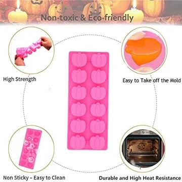Thanksgiving Silicone Pumpkin Molds for Baking and Crafting