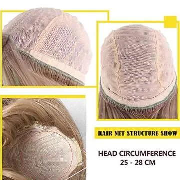 MUZIWIG 1/3 BJD Doll Wig Light Blue Ombre