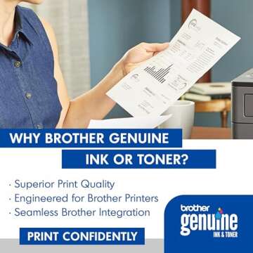 Brother Genuine Standard Yield Toner Cartridge, TN730, Black, 1,200 Page Yield, Dash Replenishment