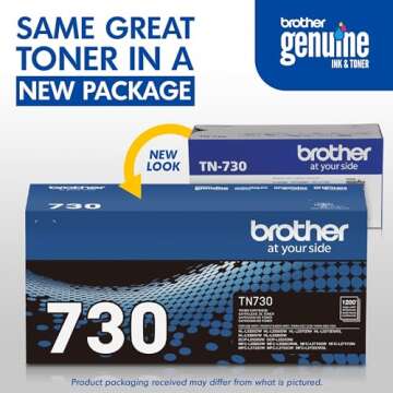 Brother TN-730 Toner Cartridge for High-Quality Prints