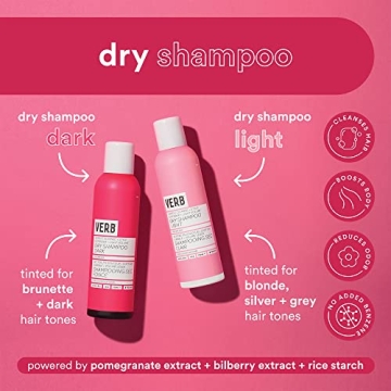 VERB Dry Shampoo Dark Volumizing Spray for Dark Hair