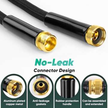 Lipoliftco 100FT Garden Hose - Lightweight, Leak-Proof, Durable