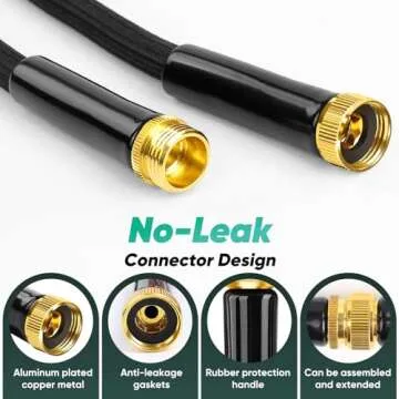 Lipoliftco 100FT Garden Hose - Lightweight, Leak-Proof, Durable