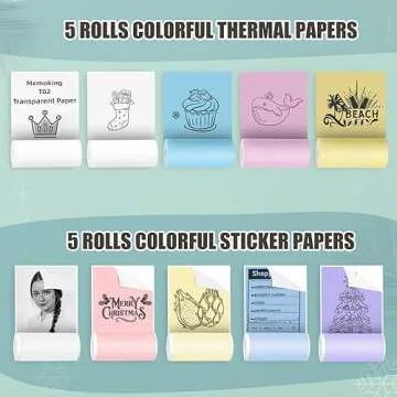 Mini Pocket Printer, Gifts for kids, Portable Thermal Printer for Pictures/Retro-Style Photos/Receipts/Notes/Lists/Label/ Memo/QR Codes, Bluetooth Wireless Smart Printer with Android or iOS APP (PINK)