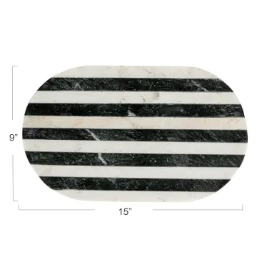 Bloomingville Marble Cheese and Cutting Board - Elegant Decor