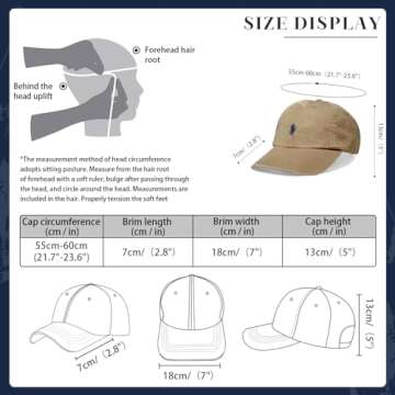 Men's Classic Pony Logo Hat, Cotton Chino Baseball Cap, Iconic Embroidery, Proudly U.S Polo Inspired Brown