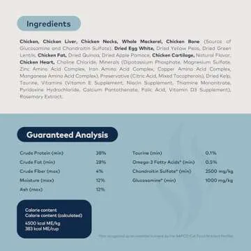 Ziwi Peak Steam & Dried Cat Food – Cage-Free Chicken w/Whole Mackerel - High Protein, Skin & Coat Health, Low Carb, for All Life Stages (28.8oz)